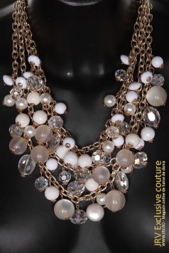 Accesorii pentru rochii - colier Freya Crem